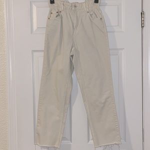 Women’s Paper-bag Waist, Straight Leg Jean